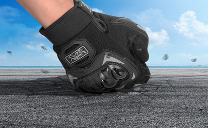 👉 Motorradhandschuhe mit Touchscreen-Funktion – Ideal für Motorrad, Mountainbike, Motocross, Klettern, Wandern & Outdoor-Sportarten, Schwarz (Größe L)